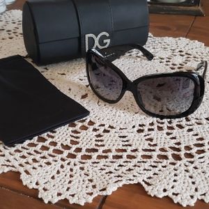 DG Oversized Sunglasses Black Dolce Gabbana Vintage